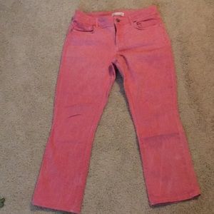 Loft curvy kick crop jeans